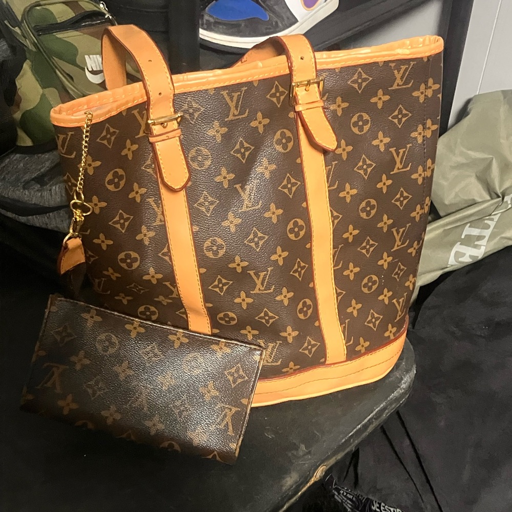Louis Vuitton Monogram Brown and Tan Tote